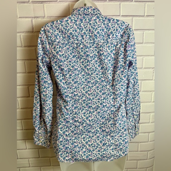 J.CREW women Classic Floral Print Button-Up Shirt/size XS - Picture 6 of 10